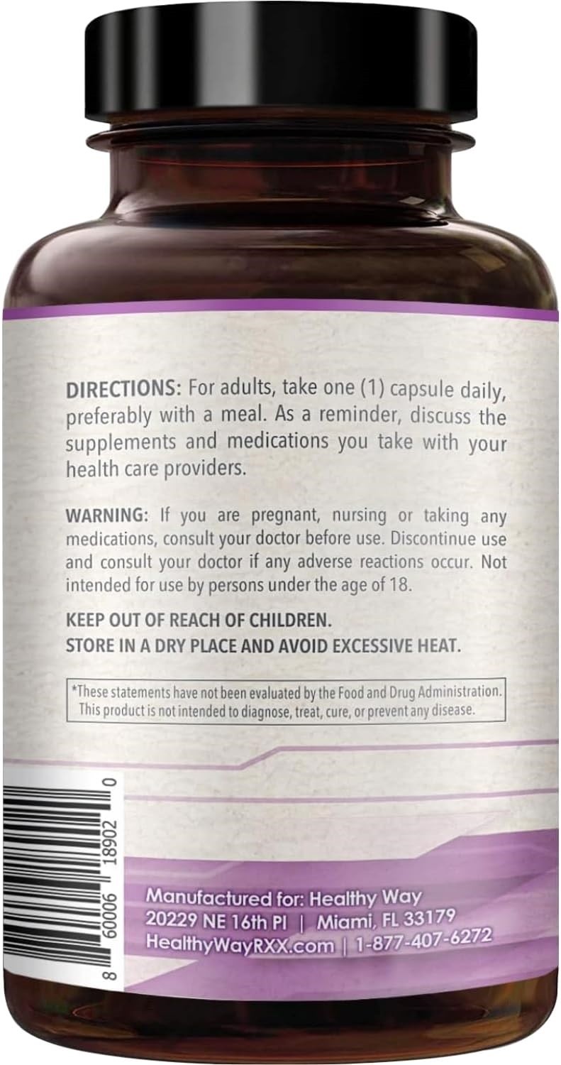 Pterostilbene 150mg Antioxidant for Heart, Brain, Skin & Immune – 180 Capsules