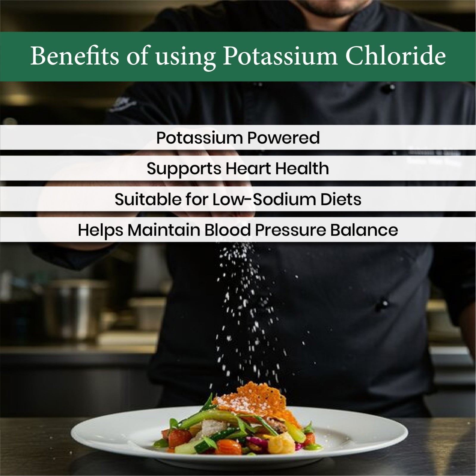 Potassium Chloride Powder, Pack of 2 (2 lb Each) – Sodium-Free Salt Substitute