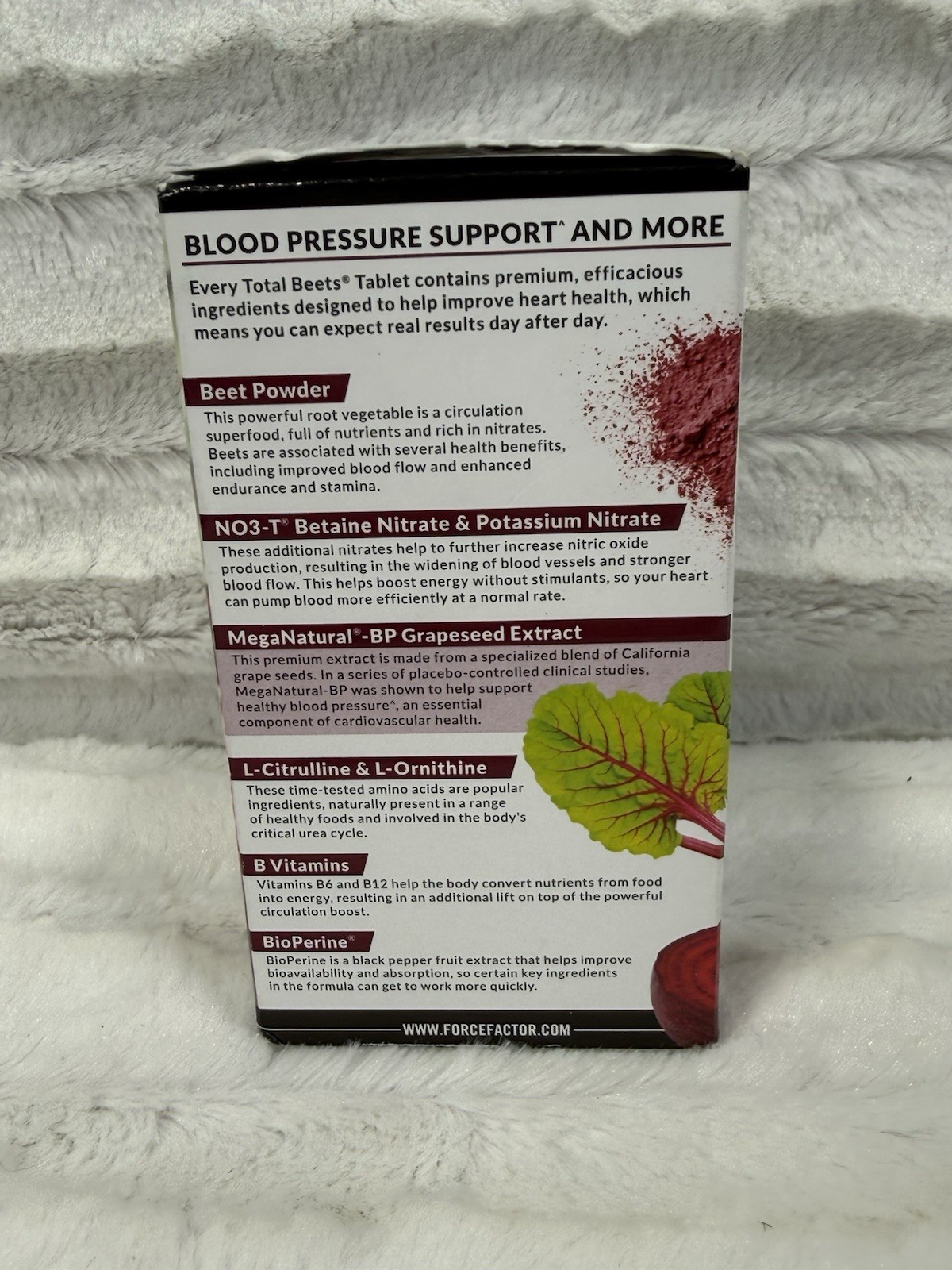 Total Beets Circulation Superfood Beet Root Blood Pressure Support 120ct (12/28)