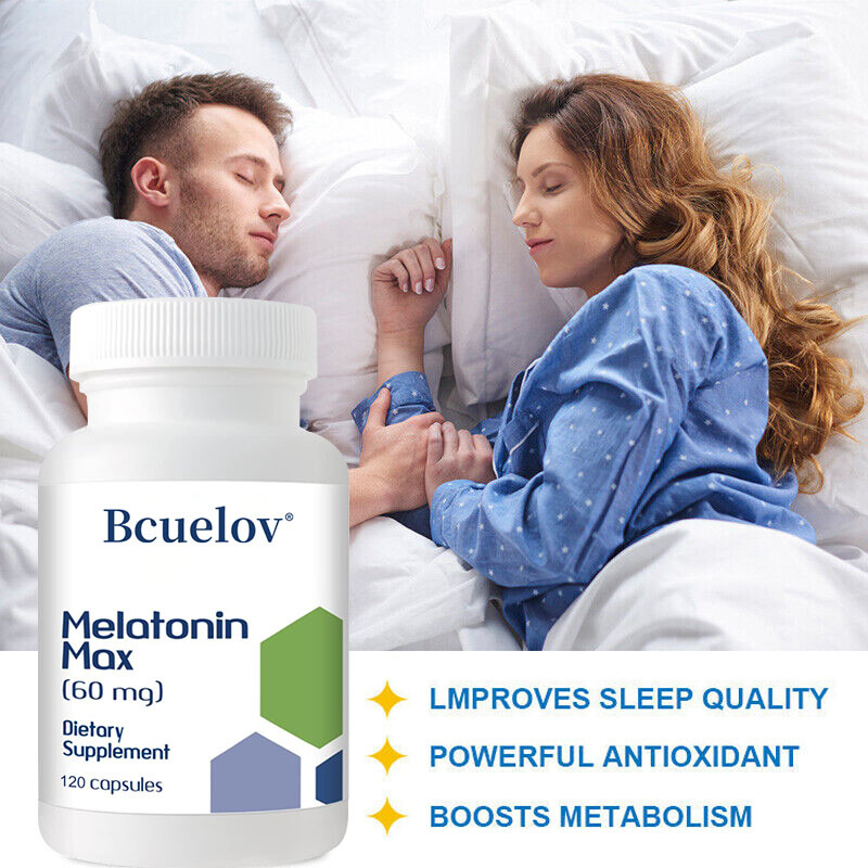 Qty30/60/120 Capsules For Sleep Support Supplement Relieve Stress Better Sleep