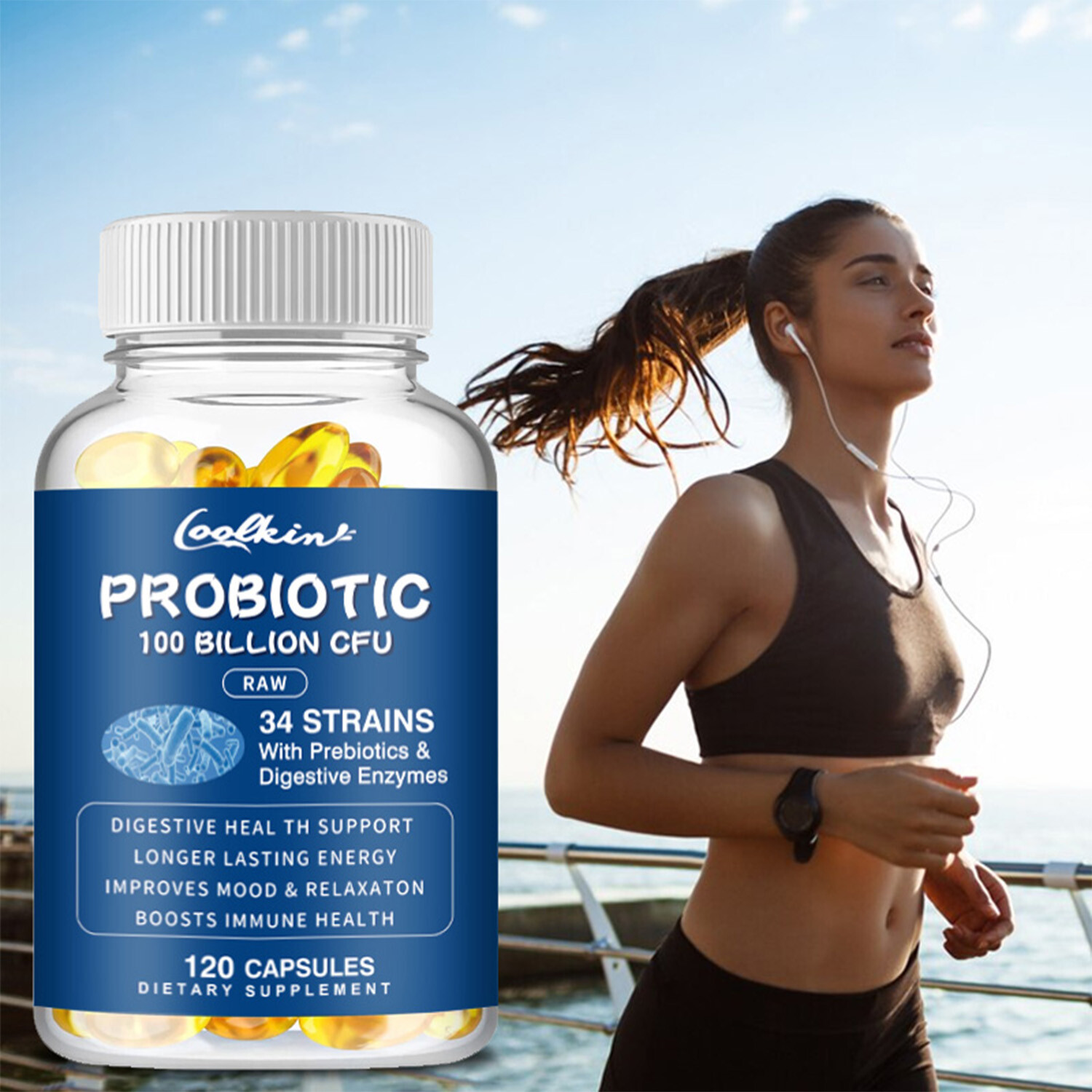 Probiotics – Prebiotic, Digestive Enzyme -Constipation Relief, Digestive Support