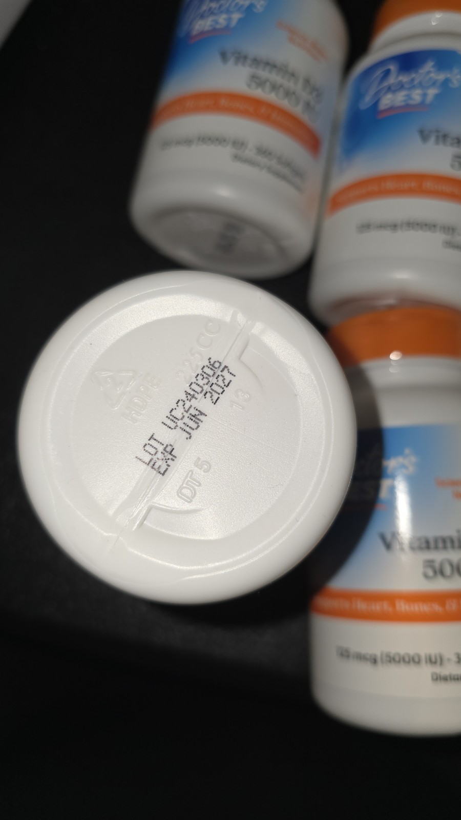 5 Pk Doctor’s Best Vitamin D3 5000 IU 125 mcg 360 Softgels exp: 06/2027