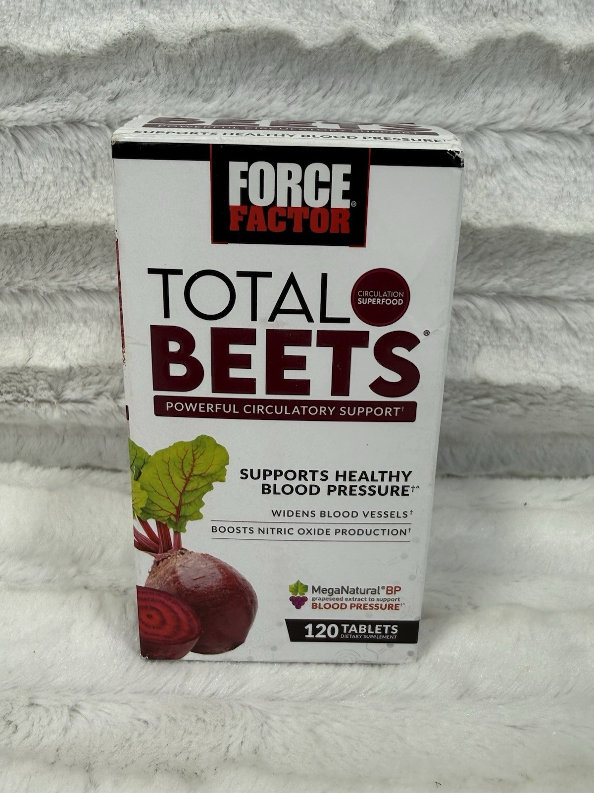 Total Beets Circulation Superfood Beet Root Blood Pressure Support 120ct (12/28)