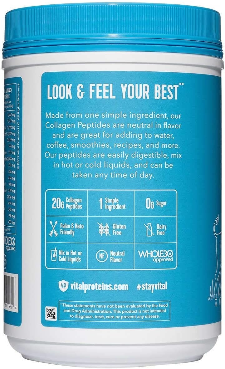 Vital Proteins Collagen Peptides Powder Unflavored 24 oz Expires 2029