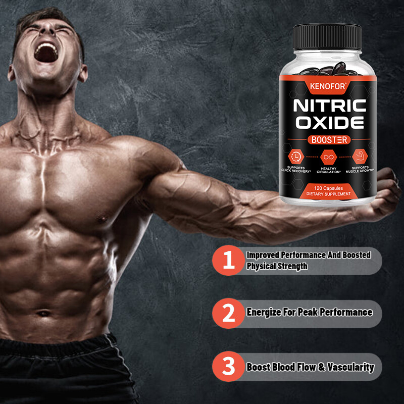 Nitric Oxide Booster Supplement – L-Arginine, L-Citrulline – 30/60 /120Capsules