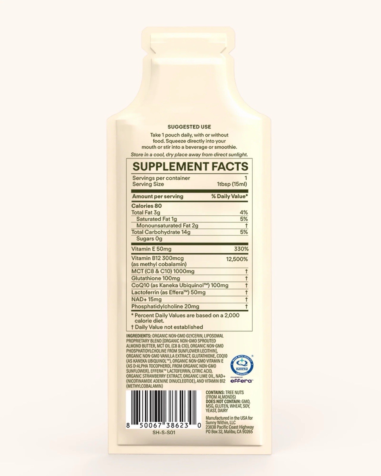 Sunny Within – Liposomal Glutathione Supplement NAD+ 30 Count (Pack of 1)