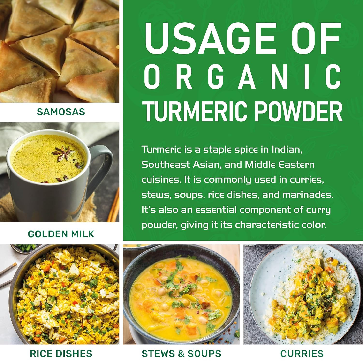 Organic Turmeric Powder 1 Pound Jar by Jiva Organics – 100% Raw with Curcumin –