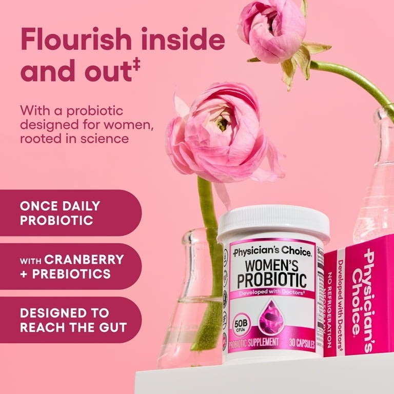 Physician’s Choice Women’s Probiotic 50 Billion CFU 30 Capsules Prebiotic
