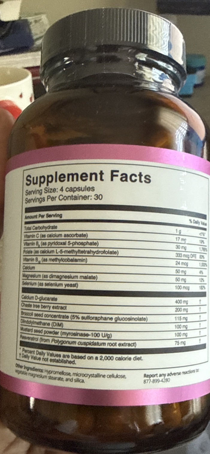 Dr. Brighten Balance Hormone Support Women Chasteberry DIM Vegan Non-GMO