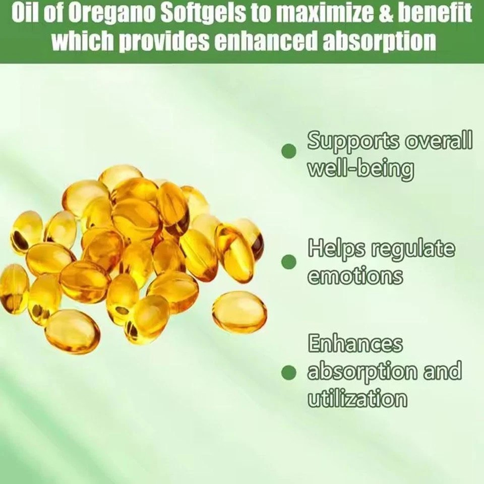 2 in 1 Oil of Oregano & Black Seed Softgels Count with Carvacrol,Immune Supports