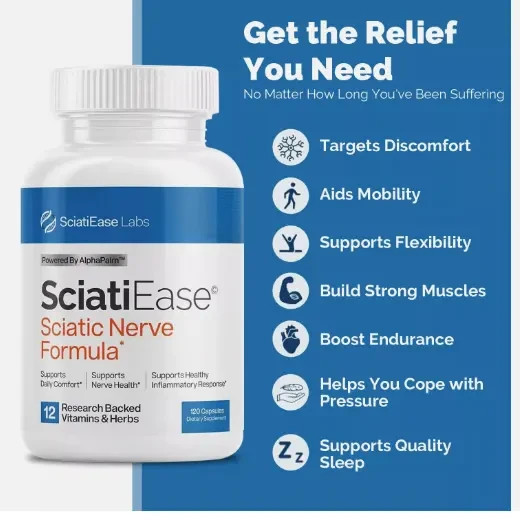 SciatiEase Labs Sciati Ease Sciatic Nerve Formula 120 Cap Fresh ! Exp 2027