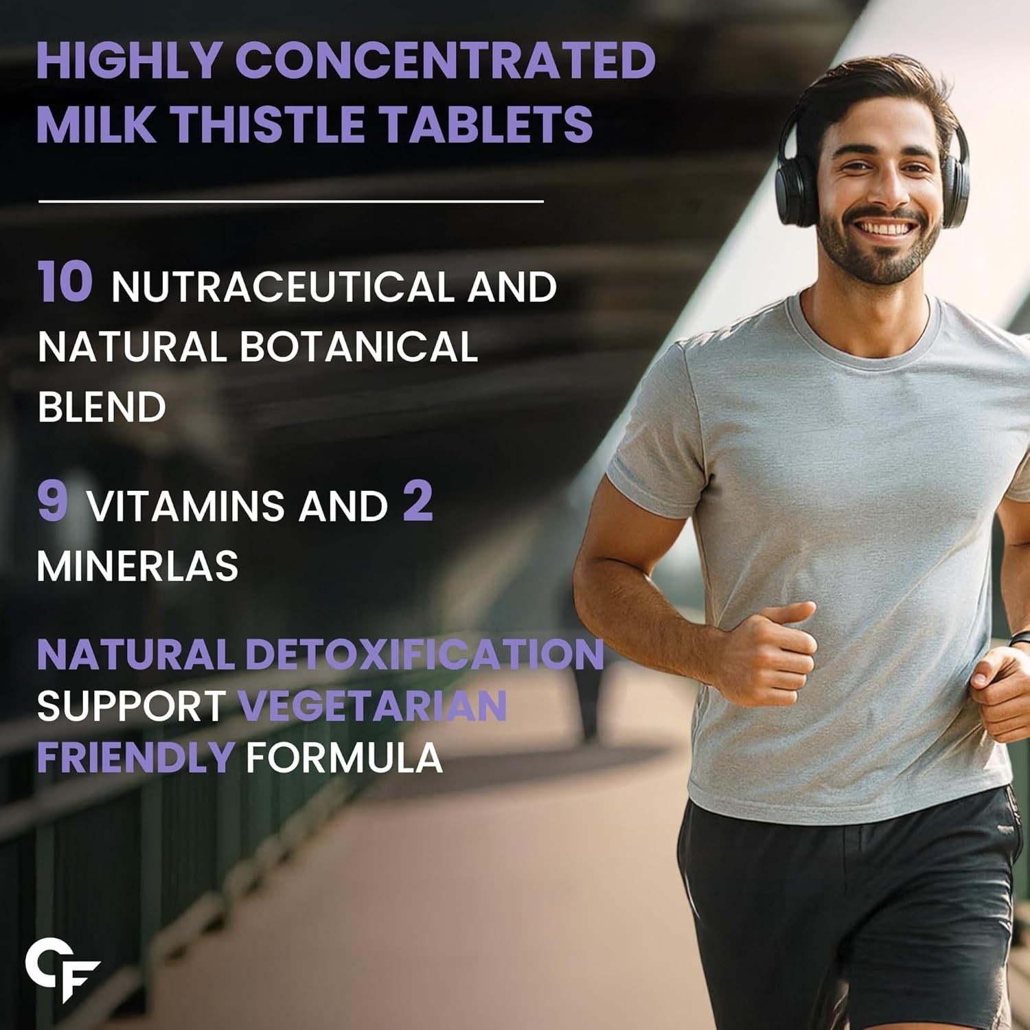 Carbamide Forte Liver Detox Milk Thistle 800mg Supplement 120 Veg Tablets