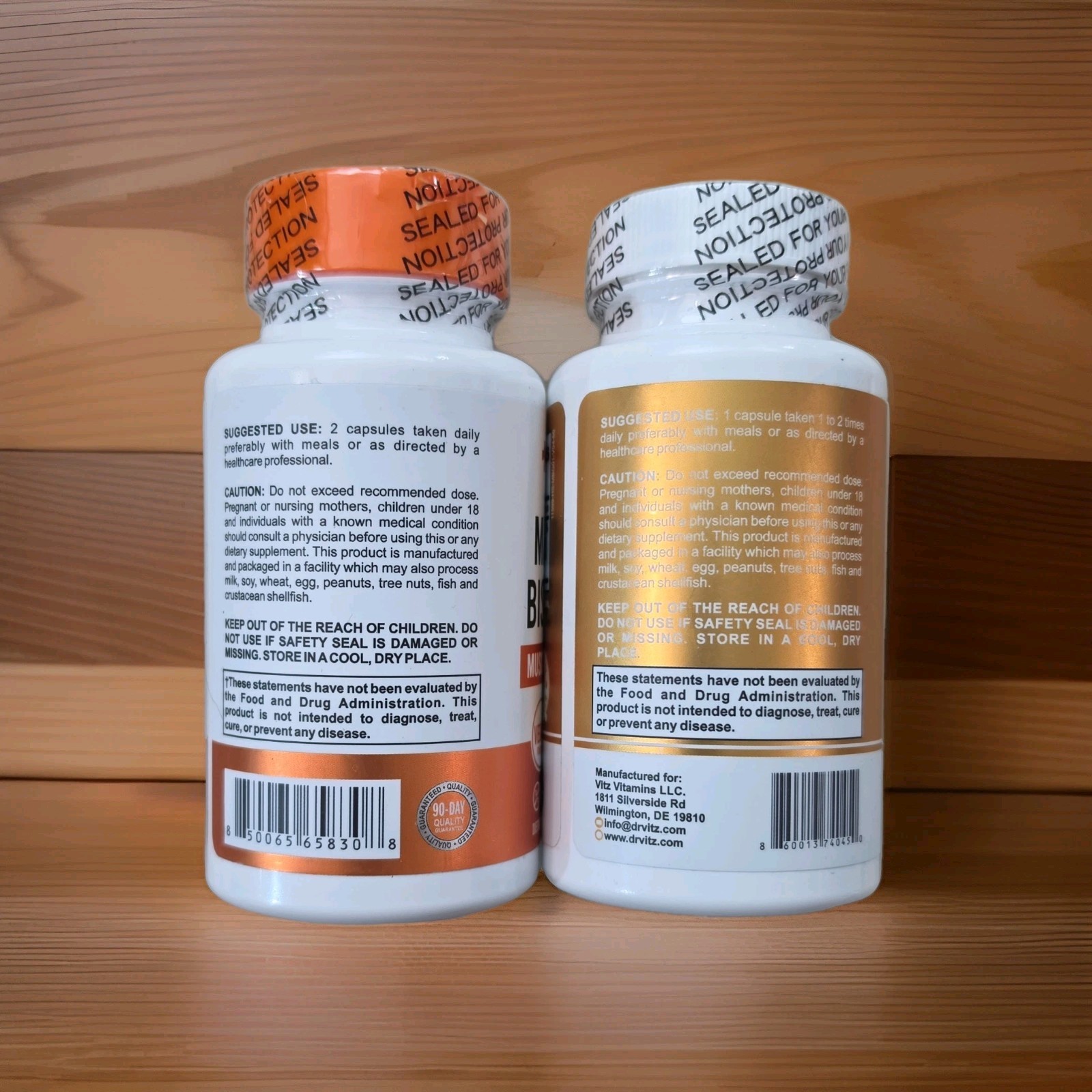 Magnesium Bisglycinate 400mg 60 caps + 200mg 60 caps = 120 caps Vegan Non-GMO