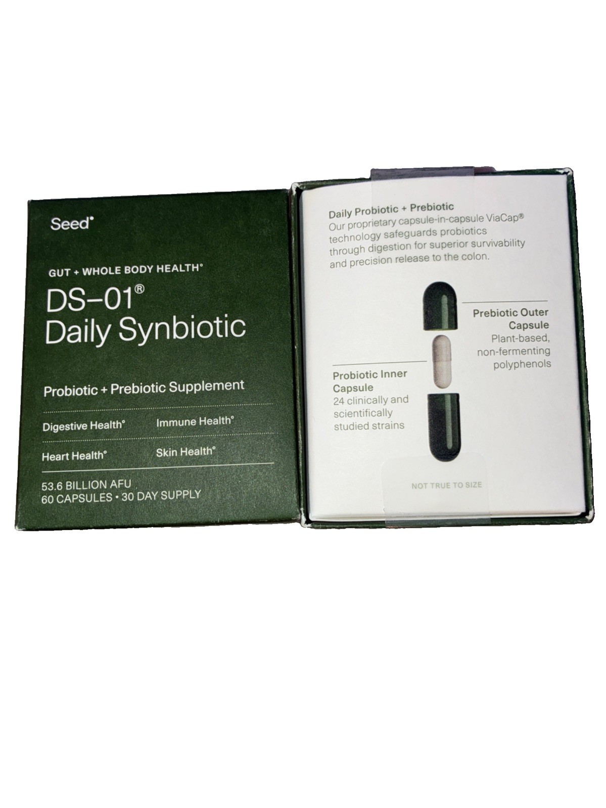 2x Seed DS-01 Daily Synbiotic Immune Support Bloating & Constipation NEW SHIP