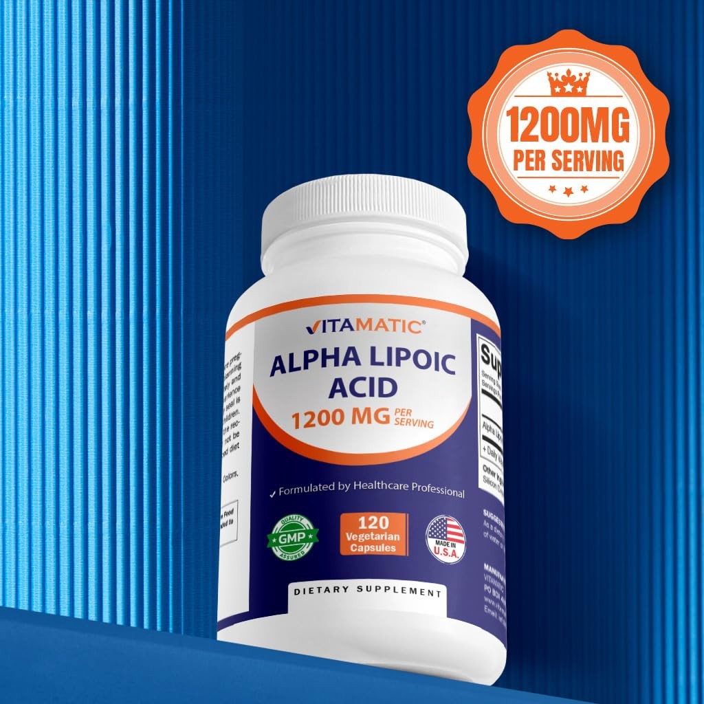 Vitamatic Alpha Lipoic Acid 1200Mg Per Serving 120 – Soy