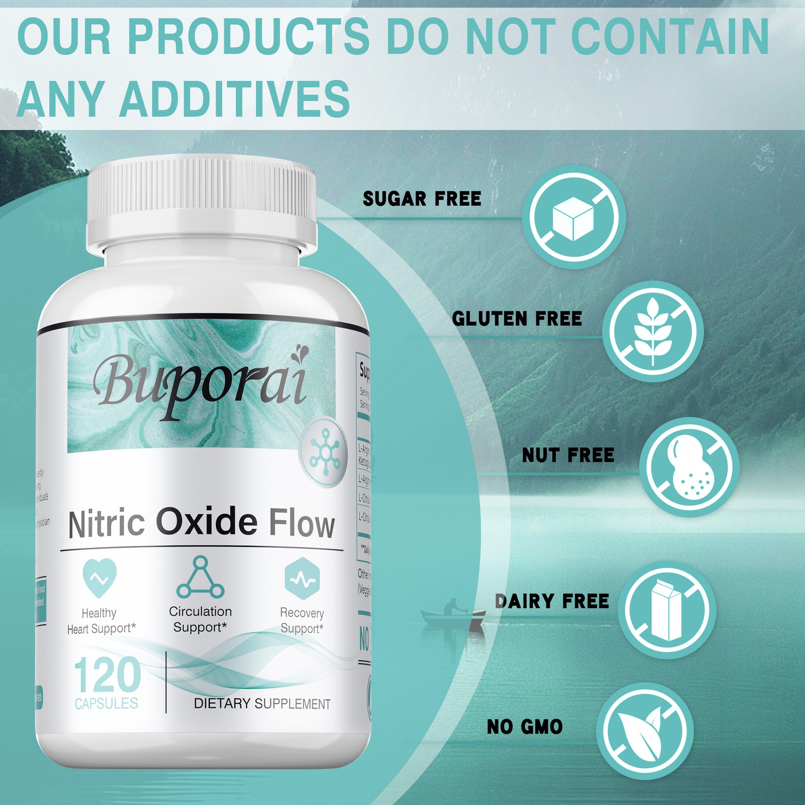 Nitric Oxide Flow 240pcs – Cardiovascular & Heart Health, Enhanced Endurance