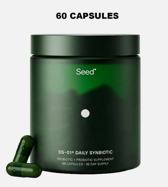 Seed DS-01 Daily Synbiotic Prebiotic and Probiotic for Women & Men 60 Count