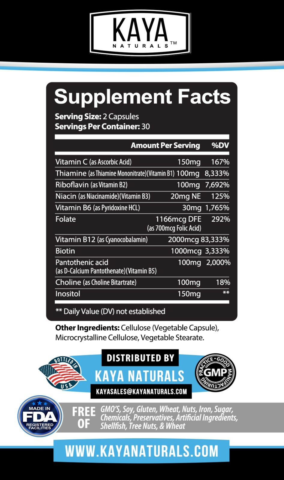 Vitamin B-12 Complex 60ct, B-12 Vitamins, Energy, Cardio, Aids Nervous System