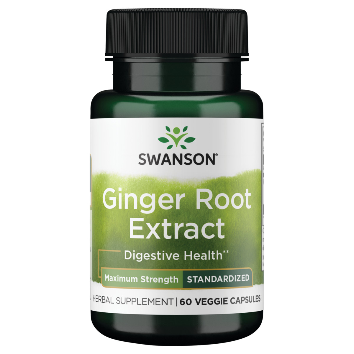 Swanson Maximum Strength Ginger Root Extract 200 mg 60 Veggie Capsules