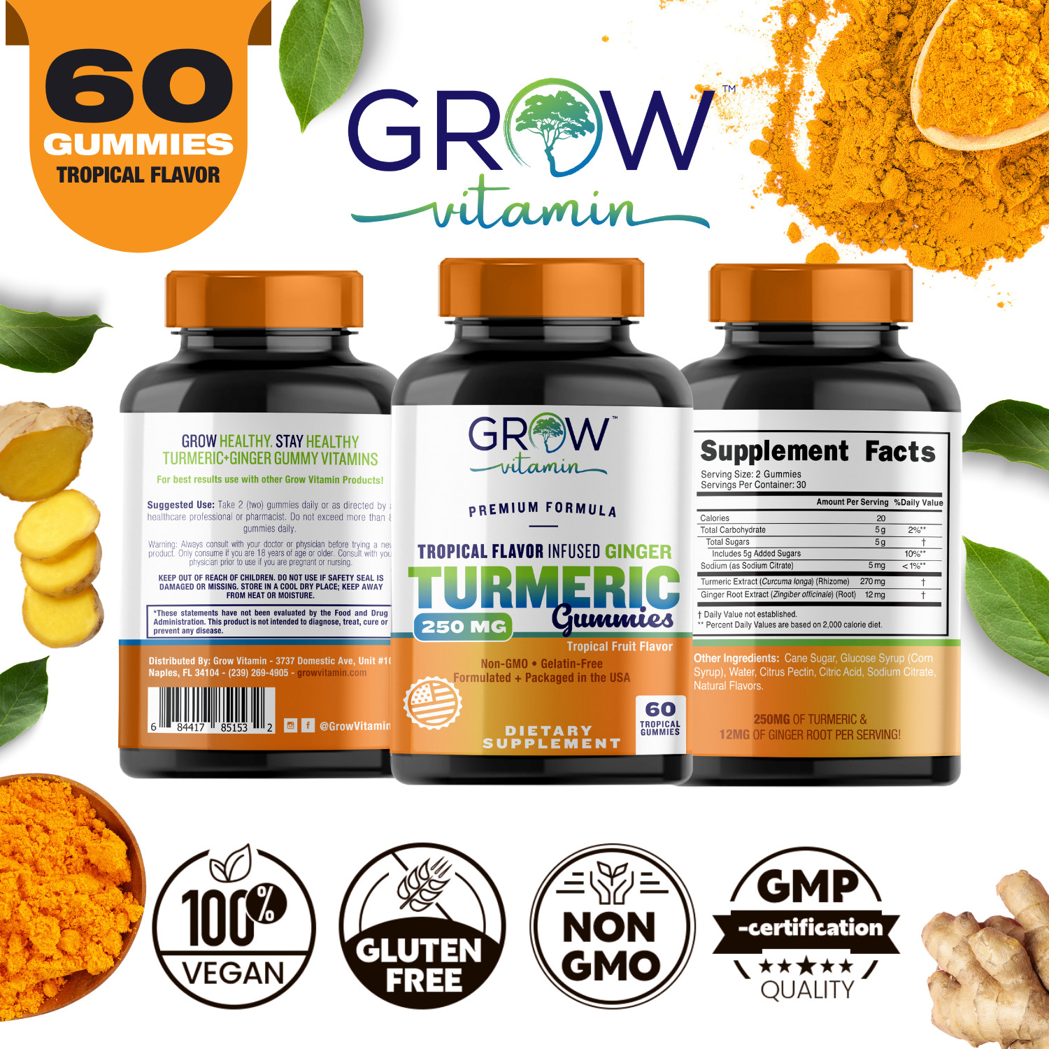✅ BEST EXTRA STRENGTH TURMERIC CURCUMIN GUMMIES ✅ EASY TO SWALLOW PREMIUM GUMMY