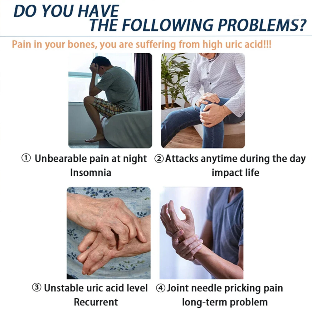 Uric Acid Gout Cleanse Supplement Tart Cherry Joint Pain Cardiovascular Disease