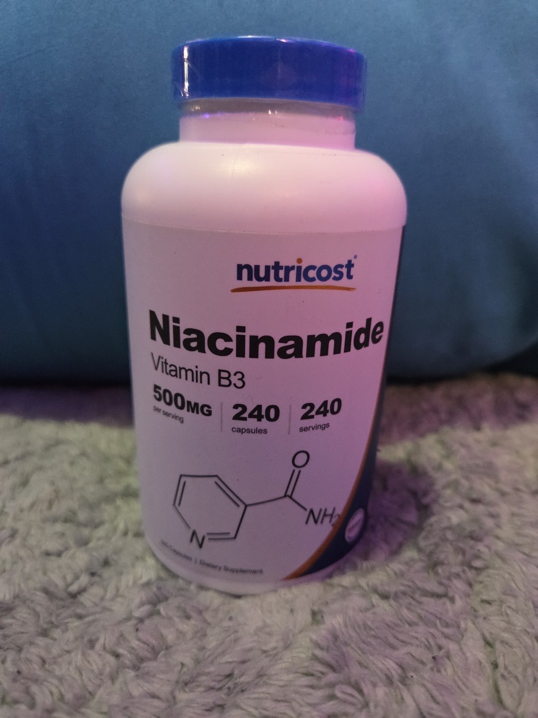 Nutricost Niacinamide (Vitamin B3) Capsule – 240 Count (NC-B3NIACNMD)