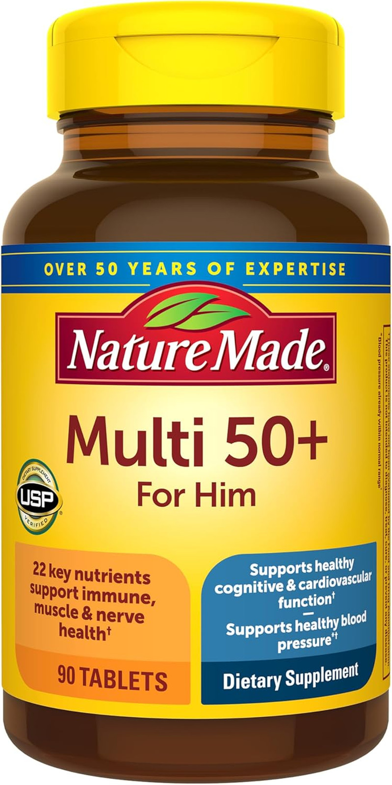 Multivitamin for Men over 50, Mens Multivitamins 50 Plus, Daily Nutritional Sup
