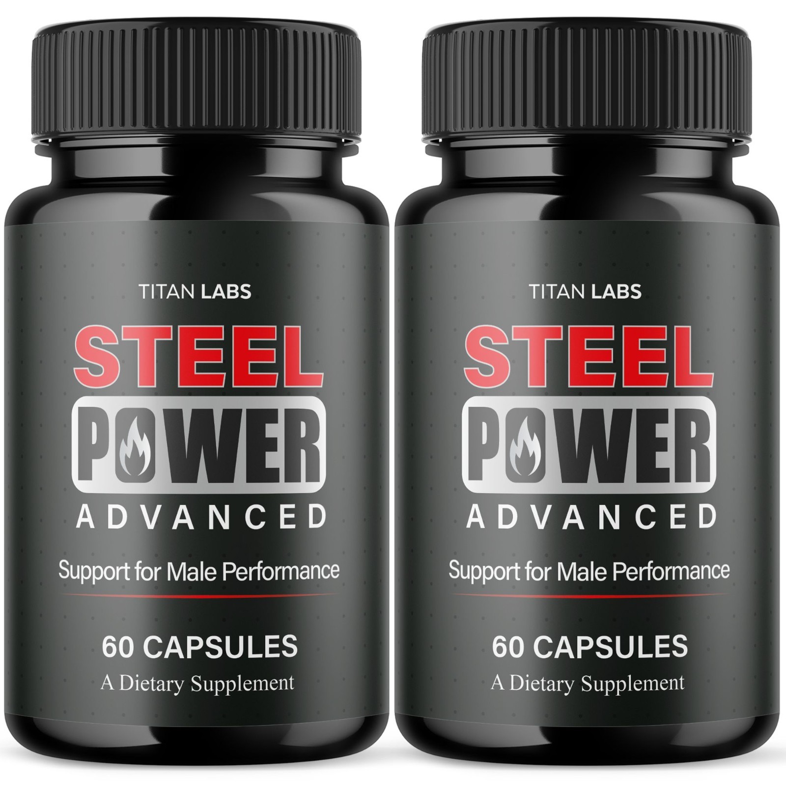 (2 Pack) Steel Power Advanced Male Health Support Supplement SteelPower 120 Caps