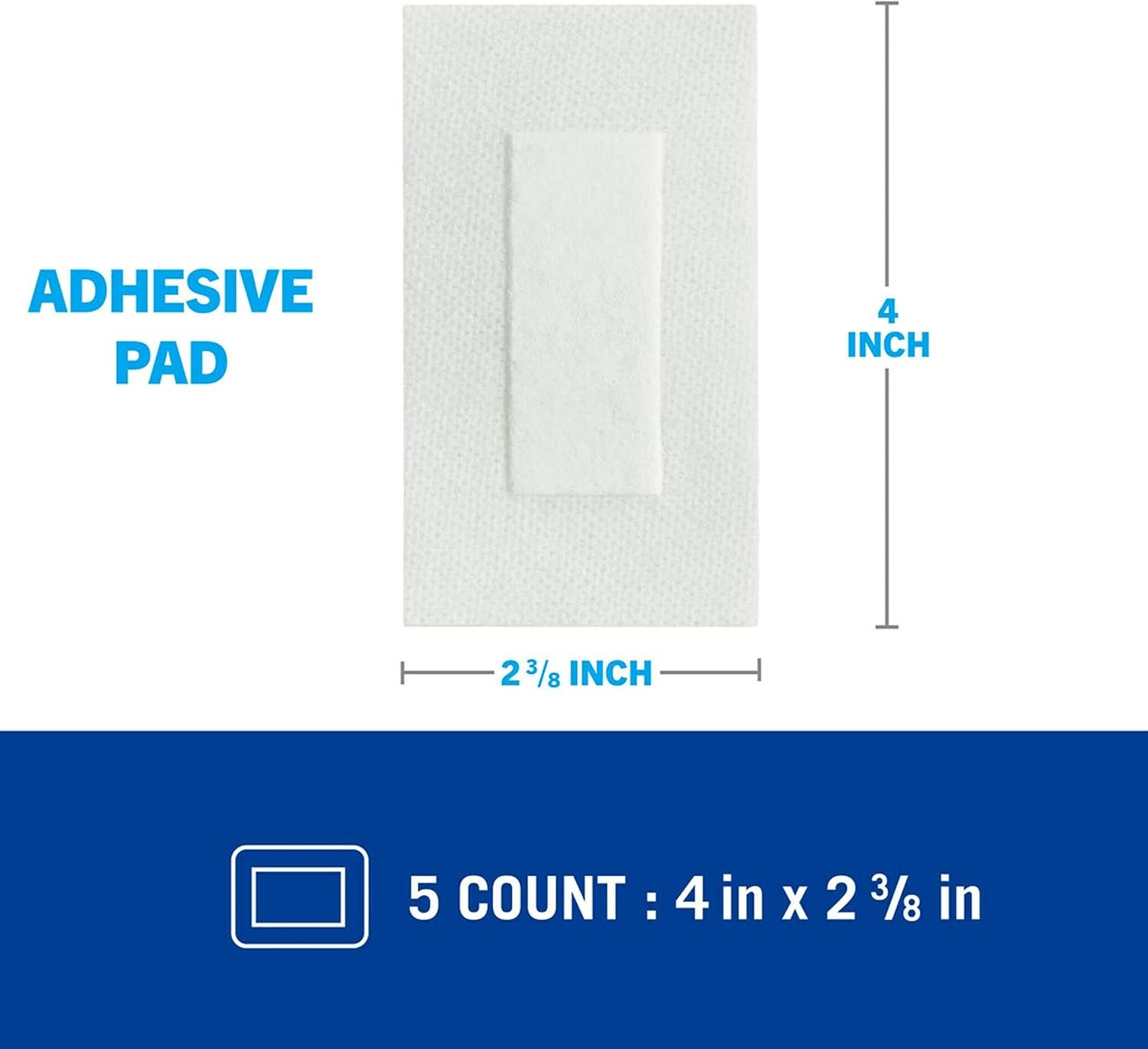 All-in-One Adhesive Pads, 2.375 x 4 in, 5 Count