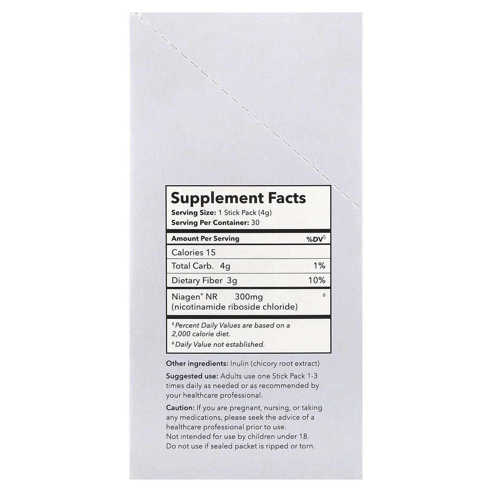Increases NAD+, Nicotinamide Riboside, Unflavored, 30 Packets, 0.14 oz (4 g)