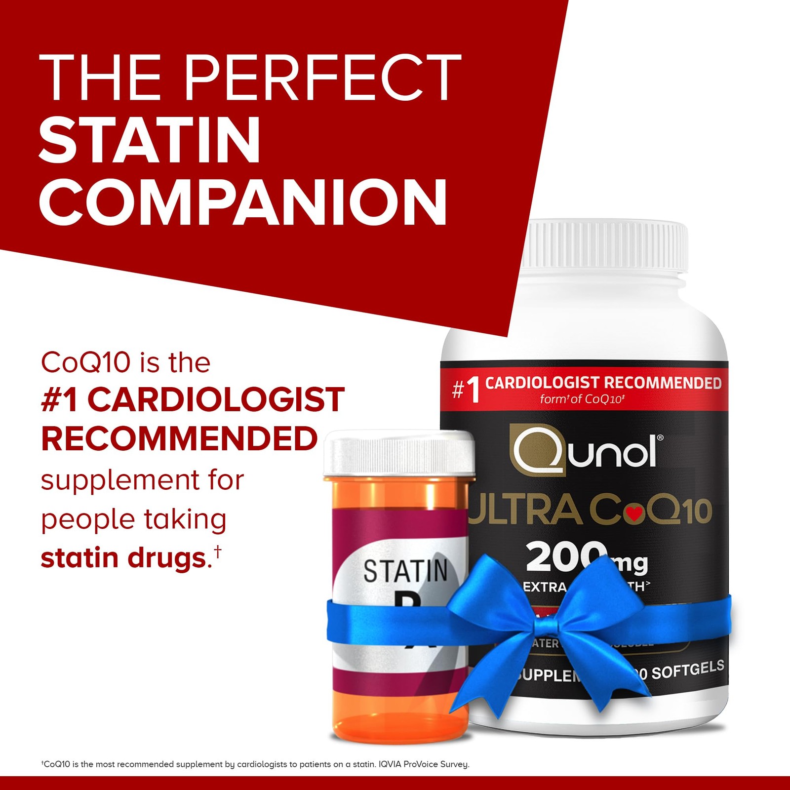 Qunol CoQ10 200mg Softgels,Ultra CoQ10- Ultra High Absorption Coenzyme Q10 of 3