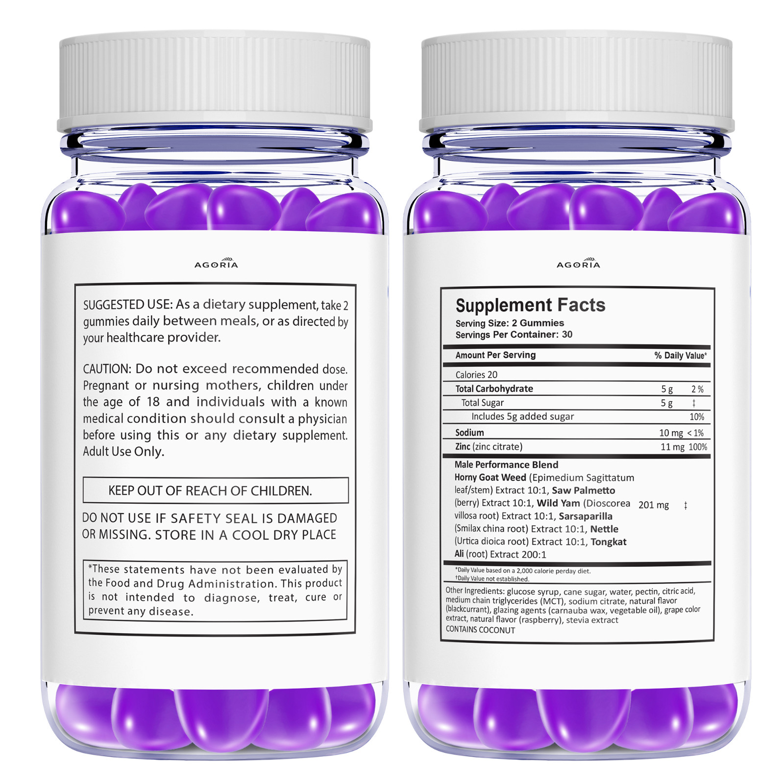 ( 1 Pack)Vital Health Male Gummy,Sexual Performance Gummies, Max Male Expansion
