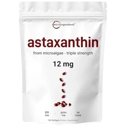 2 Pack | Astaxanthin 12mg, 120 Softgels, 4 Month Supply NEW