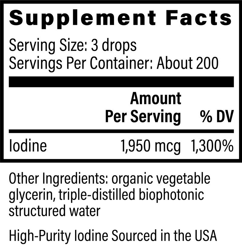 Global Healing Detoxadine, Organic Nascent Iodine Supplement For Thyroid Support