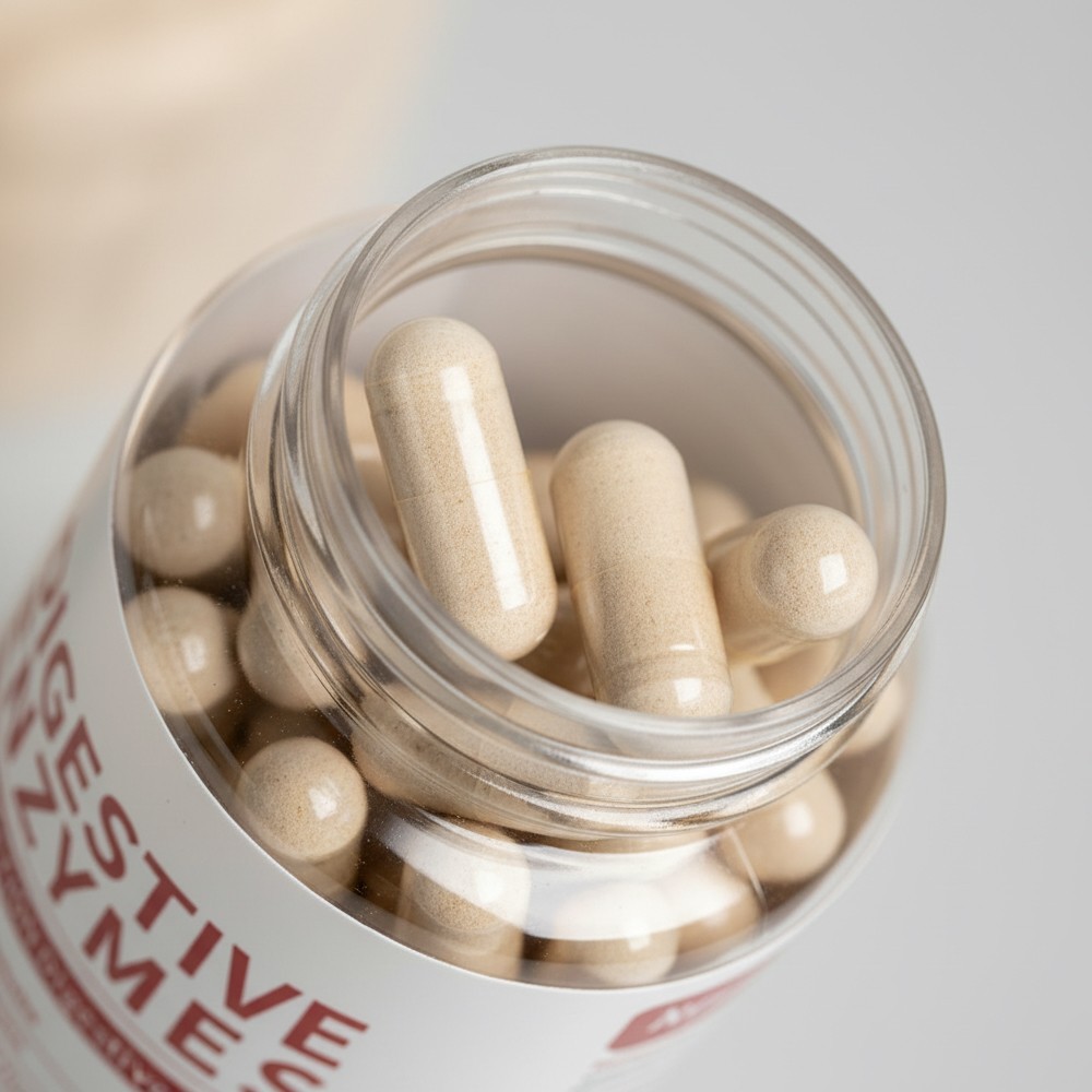 ESUNM Dual-Action Digestive Enzymes,Multi Enzymes+Probiotics+Organic Prebiotics
