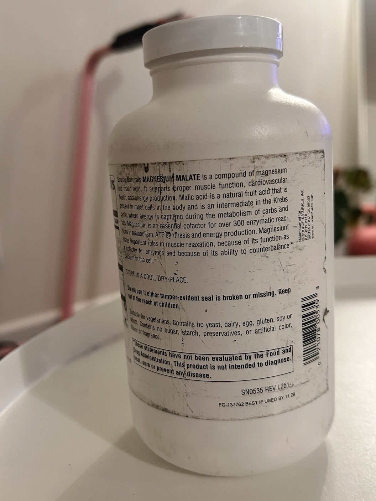 Source Naturals Magnesium Malate 360 Tablets – Muscle & Energy Support