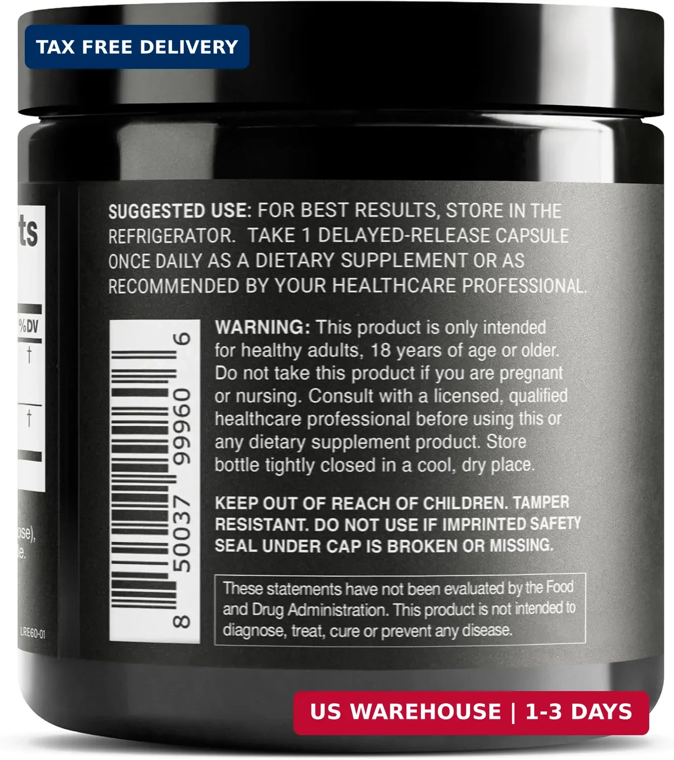 50 Billion CFU Lactobacillus Reuteri Probiotic 50mg per Serving | L Reuteri Prob