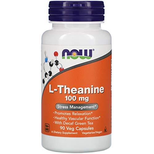 NOW FOODS L-Theanine 100 mg – 90 Veg Capsules