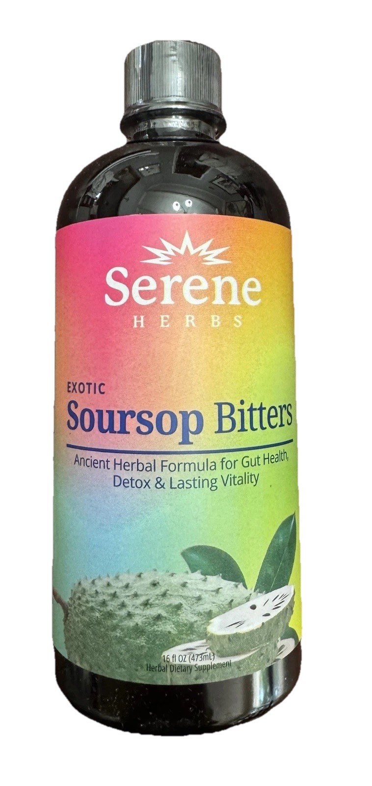 Serene Herbs Soursop Daily Gut Drops or Soursop Bitters Herbal Supplement