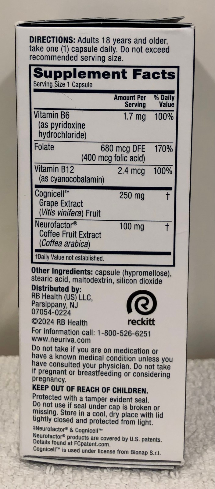 🎁 SCHIFF Neuriva Memory 3D Brain Health Nootropic Supplement S&L Term Mem 05/26