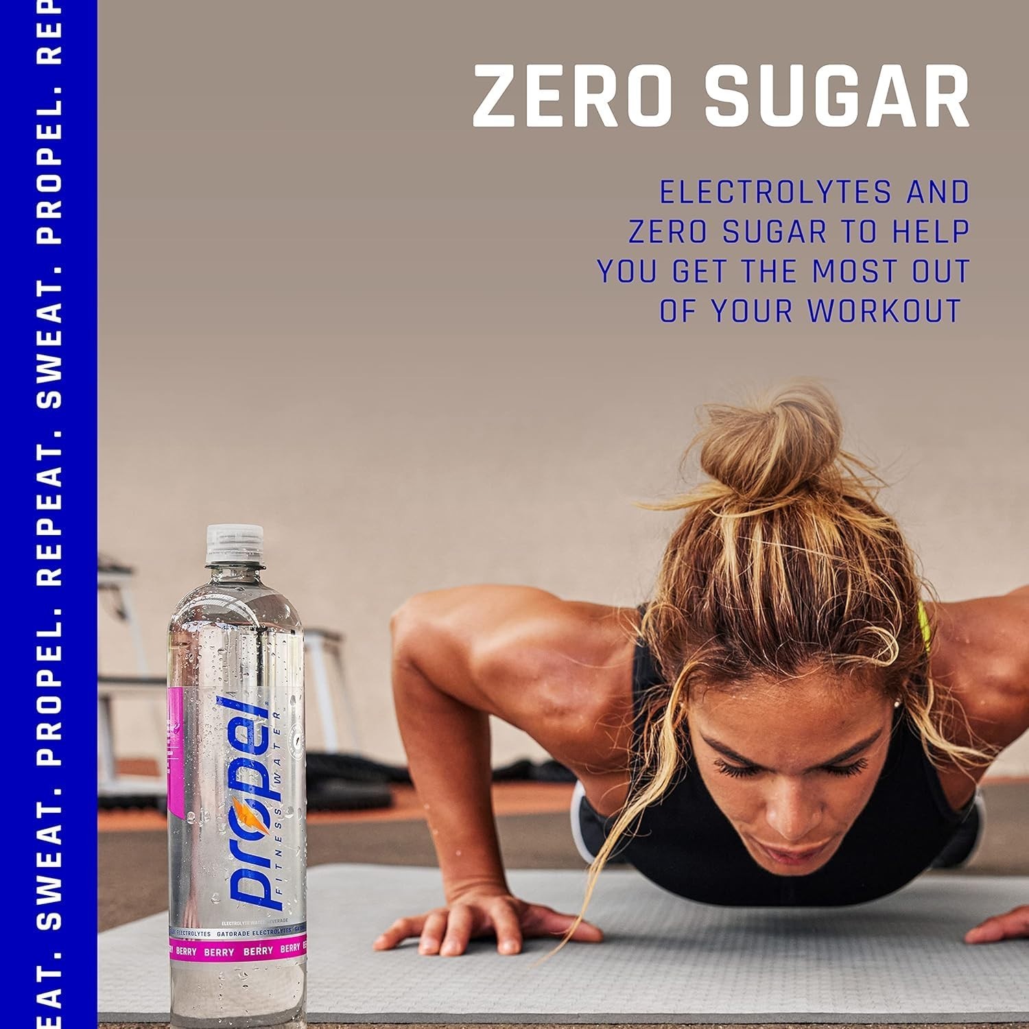(12 Pack) Propel Peach Electrolytes & Vitamins Sport Water, No Sugar, 16.9 Fl Oz