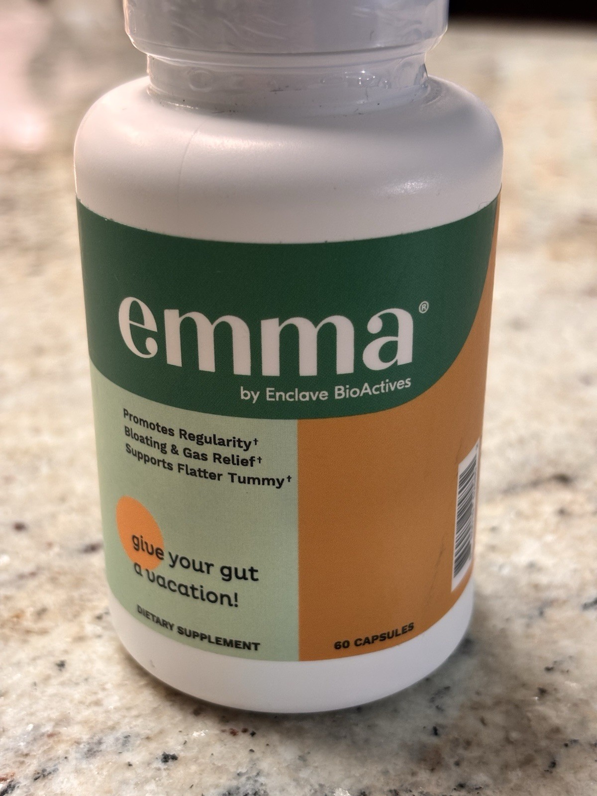 Emma by Enclave BioActives Gut Relief Capsules 60ct Digestive Support Supplement