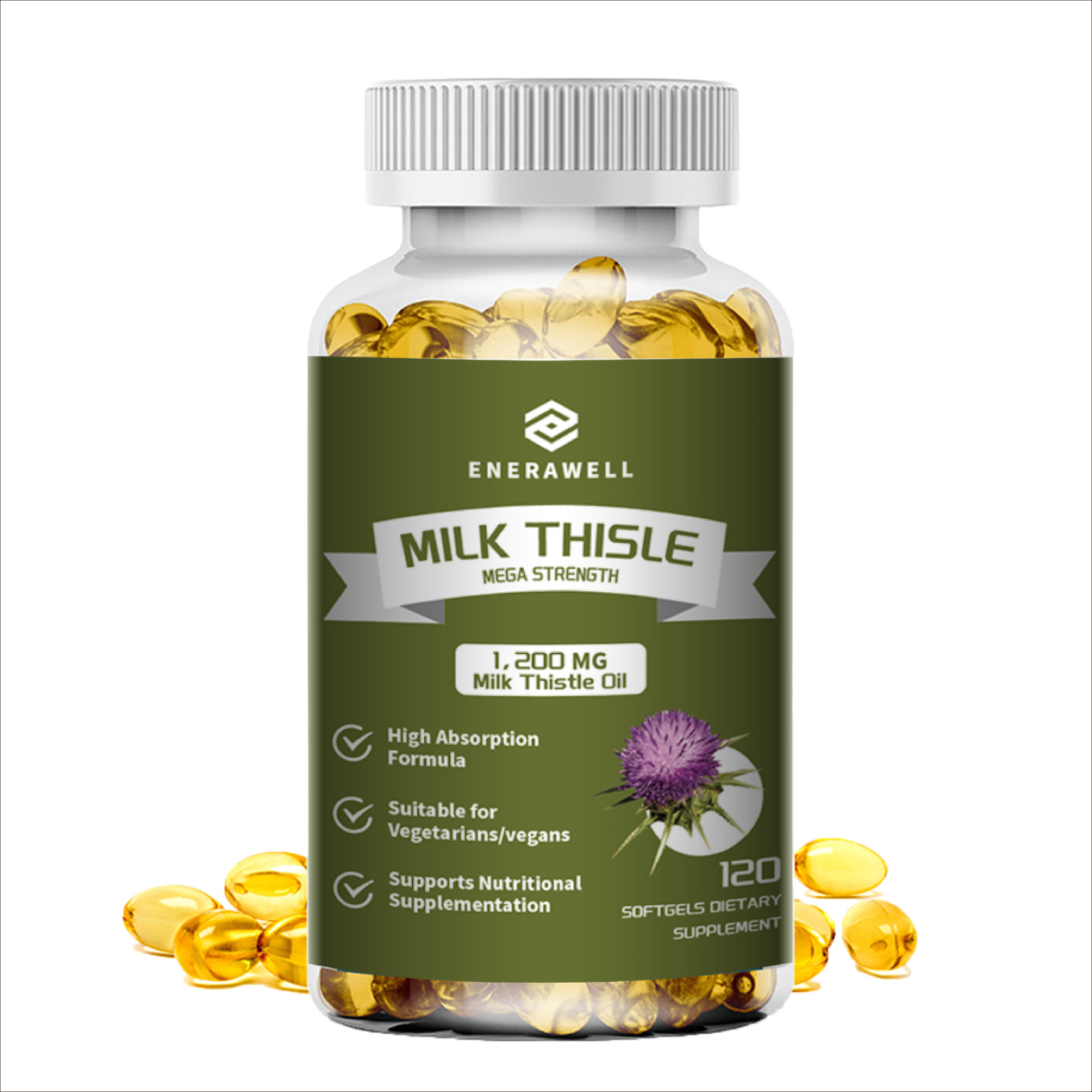 Milk Thistle (Silymarin) Extract 1000mg Liver Cleanser Detox | 02/07/2027