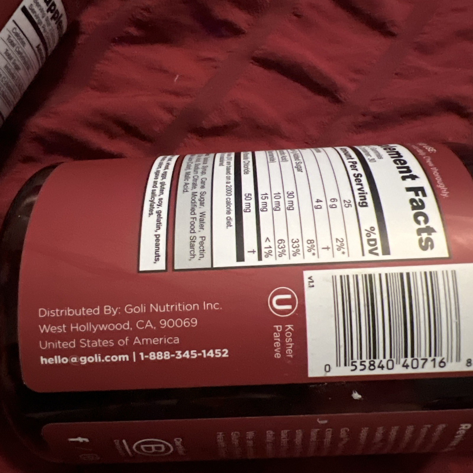 3 Pack Of Gummy Goli Renew NAD +(NR) 60 Capsules Each (180 Total)