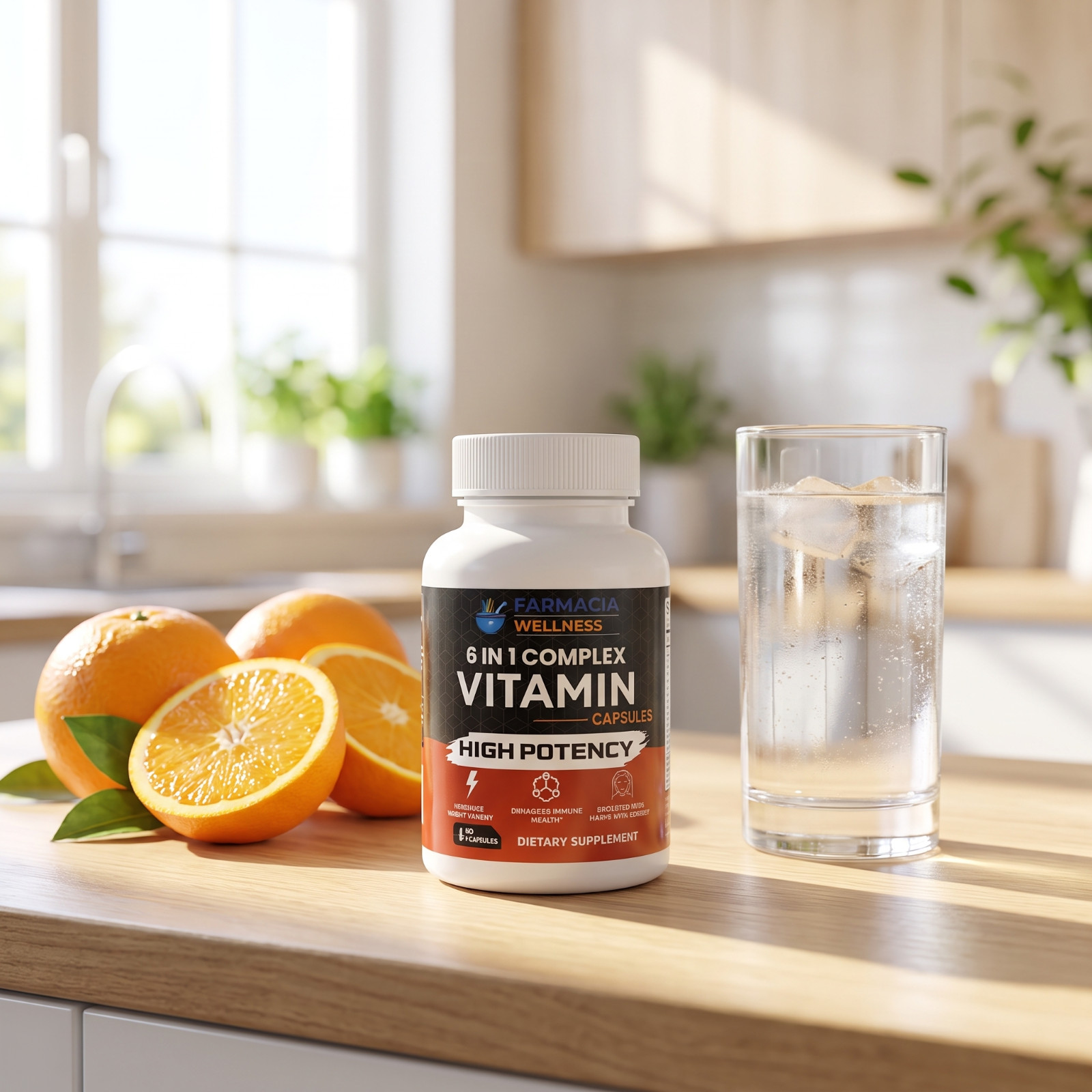 Farmacia Wellness 6-in-1 Complex Multivitamin 60 Capsules High Potency Daily