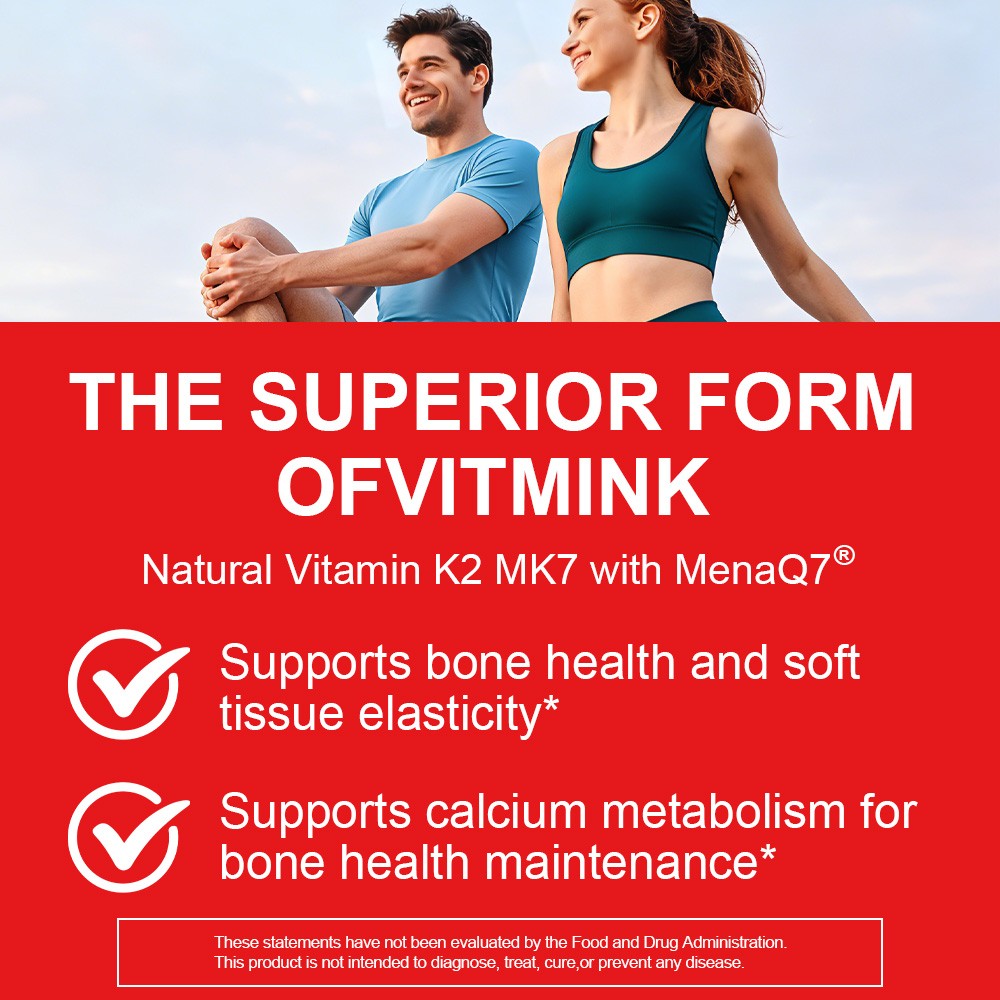 Amer Don Vitamin K2 MK-7 45 mcg, 300 Softgels – Gluten Free and Non-GMO MK7
