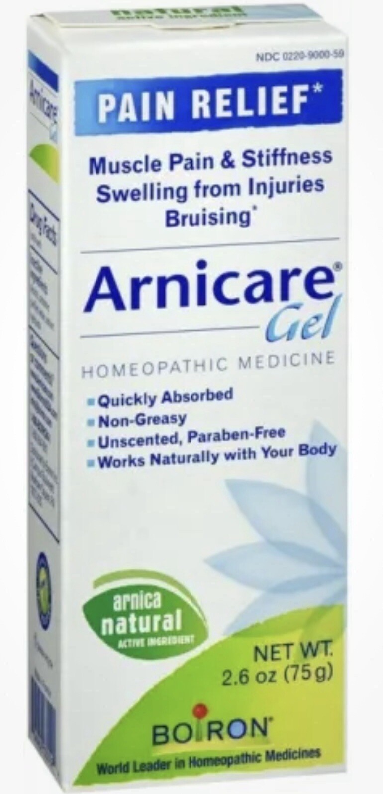 Boiron Arnicare Gel, 2.6 Ounce, Topical Gel for Muscle Pain, Swelling, Stiffness