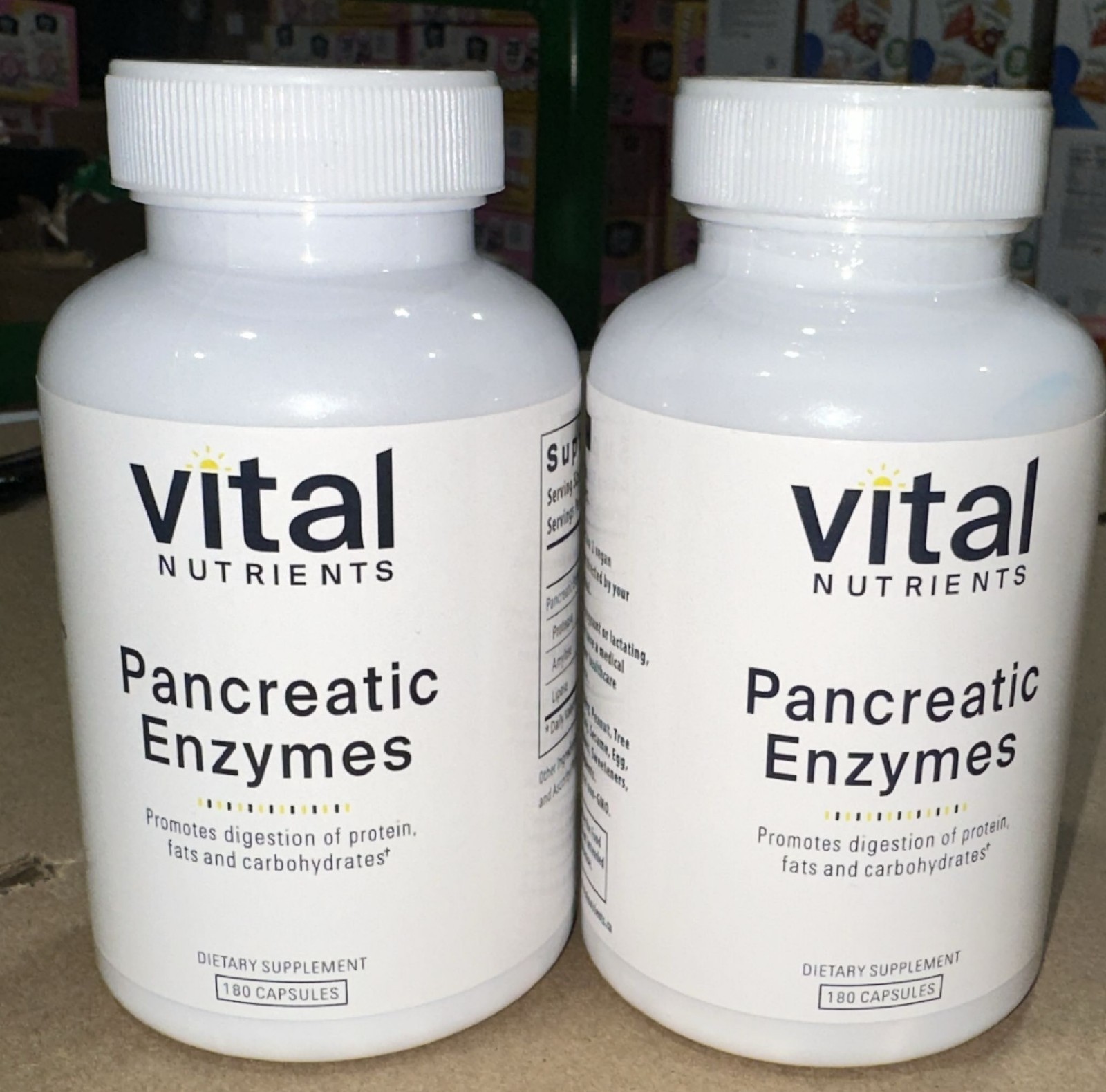 Vital Nutrients Pancreatic Enzymes 180 Capsules Digestive Support – Pack of 3