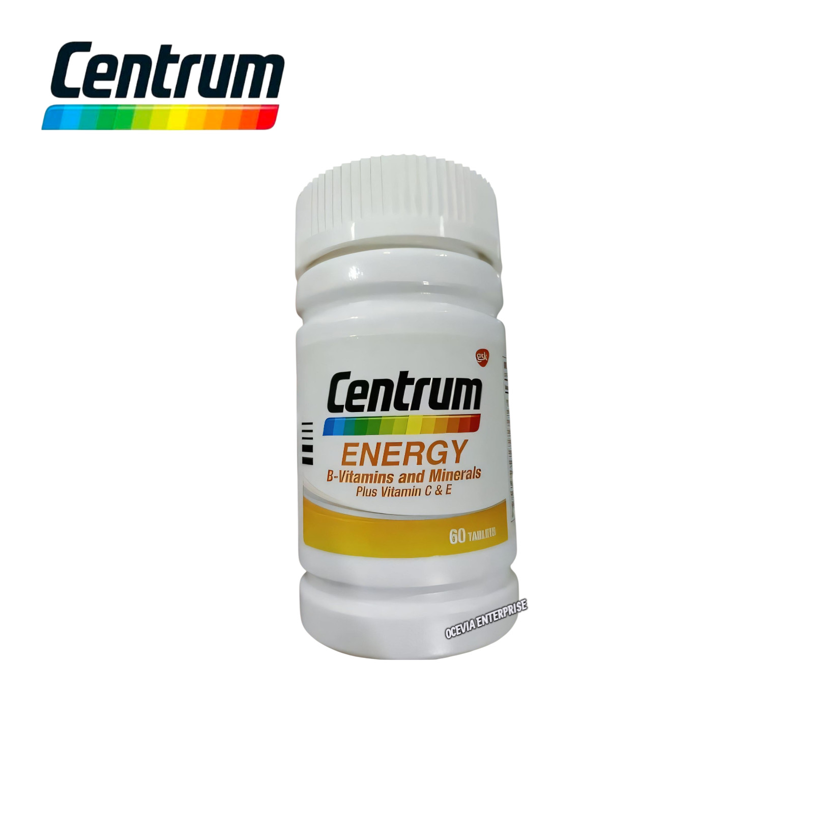 1X60’s New Centrum Energy B-Vitamins & Minerals + Vitamin C & E Daily Supplement