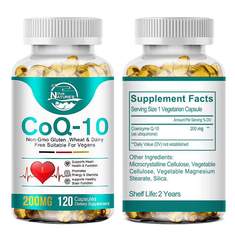 CoQ 10 Coenzyme Q10 Softgels 200mg, 240 Capsules – Vegetarian Non-GMO Ubiquinol